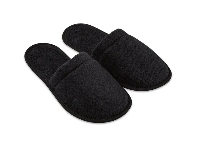 m-ve-homewear-pantoffeln-aus-100-baumwolle-mit-noppensohle-gr-e-42-44-black image 1