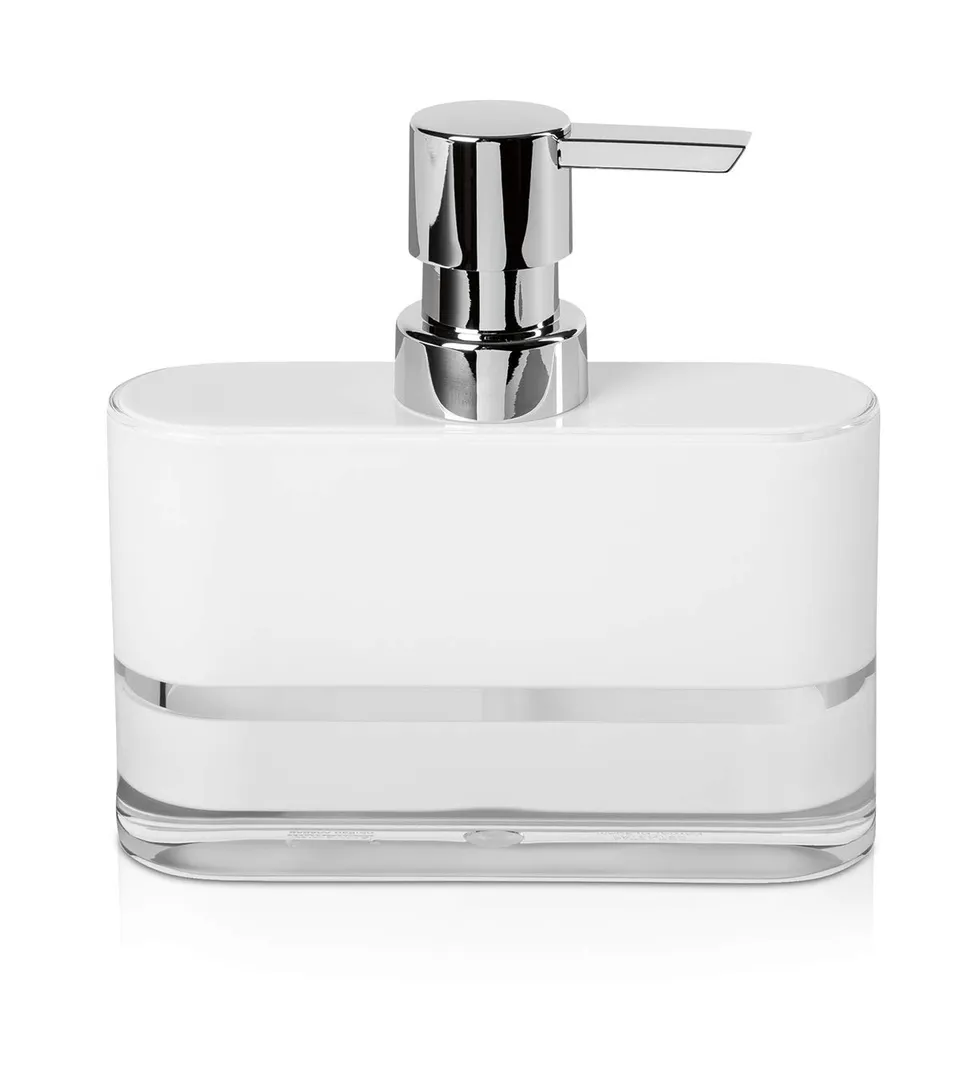 m-ve-line-seifenspender-13-x-4-x-14-cm-acryl-wei-transparent image 1