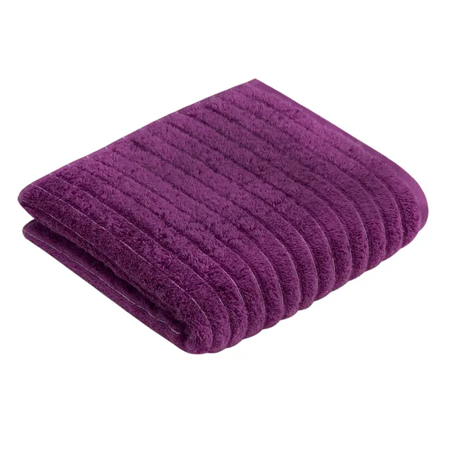 vossen-flamenco-handtuch-50-x-100-cm-purple-wellenstruktur-vegane-supersoft-baum image 1