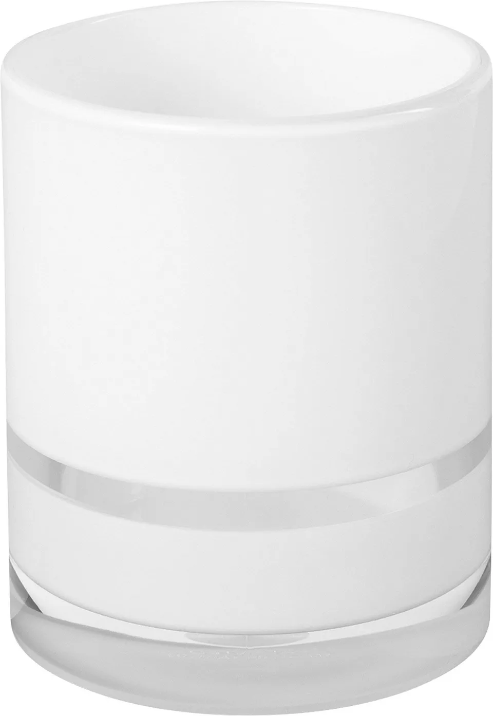 m-ve-line-zahnb-rstenhalter-7-5-x-10-cm-aus-wei-em-und-klarem-acryl-transparente image 1