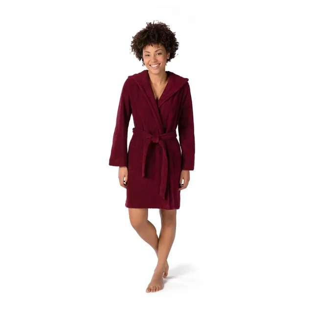 m-ve-homewear-kurzer-kapuzenbademantel-95-cm-100-baumwolle-unisex-1er-pack image 1