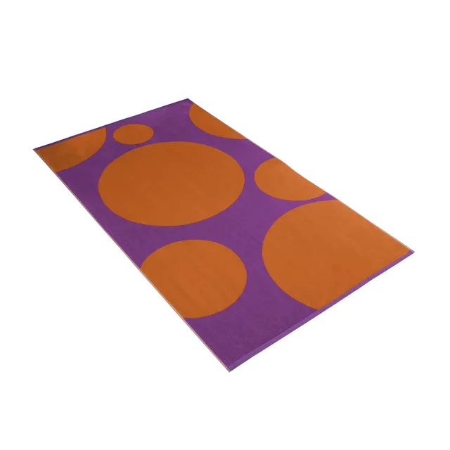 vossen-maxi-dots-strandtuch-100-x-180-cm-violett-gro-es-badetuch-mit-punktmuster image 1