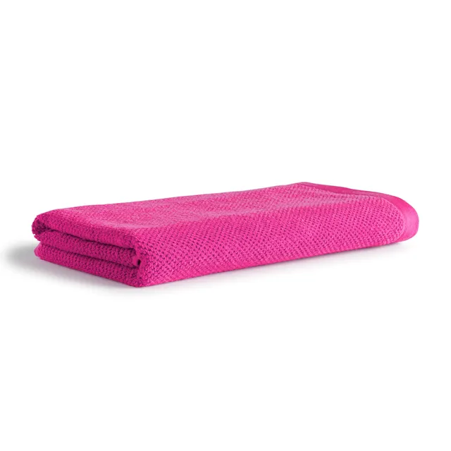 m-ve-bliss-strandtuch-80-x-180-cm-100-baumwolle-mit-perlstruktur-pink image 1