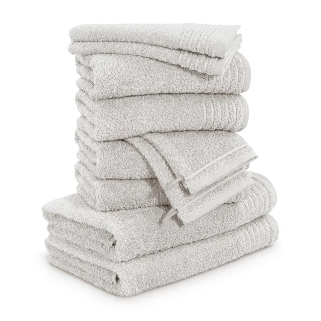 m-ve-new-classic-handtuchset-10-tlg-100-baumwolle-480-g-m-grey image 1