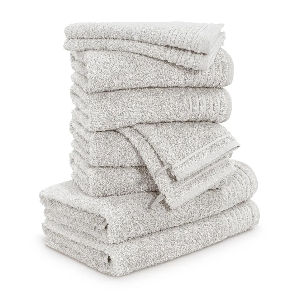m-ve-new-classic-handtuchset-10-tlg-100-baumwolle-480-g-m-grey image 1