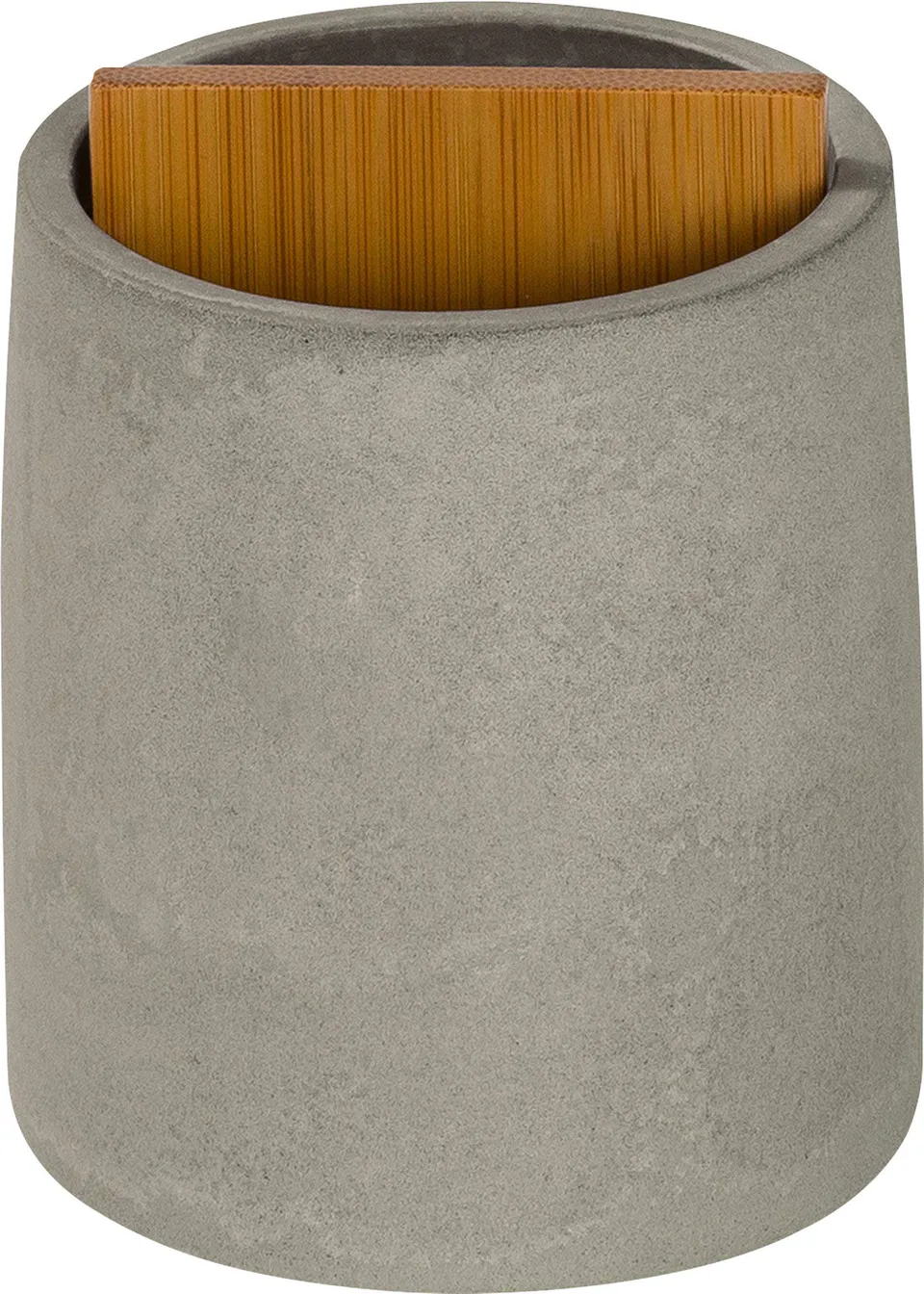 m-ve-cement-zahnb-rstenhalter-aus-zement-mit-bambus-detail-8-x-8-x-10-5-cm-grey image 1