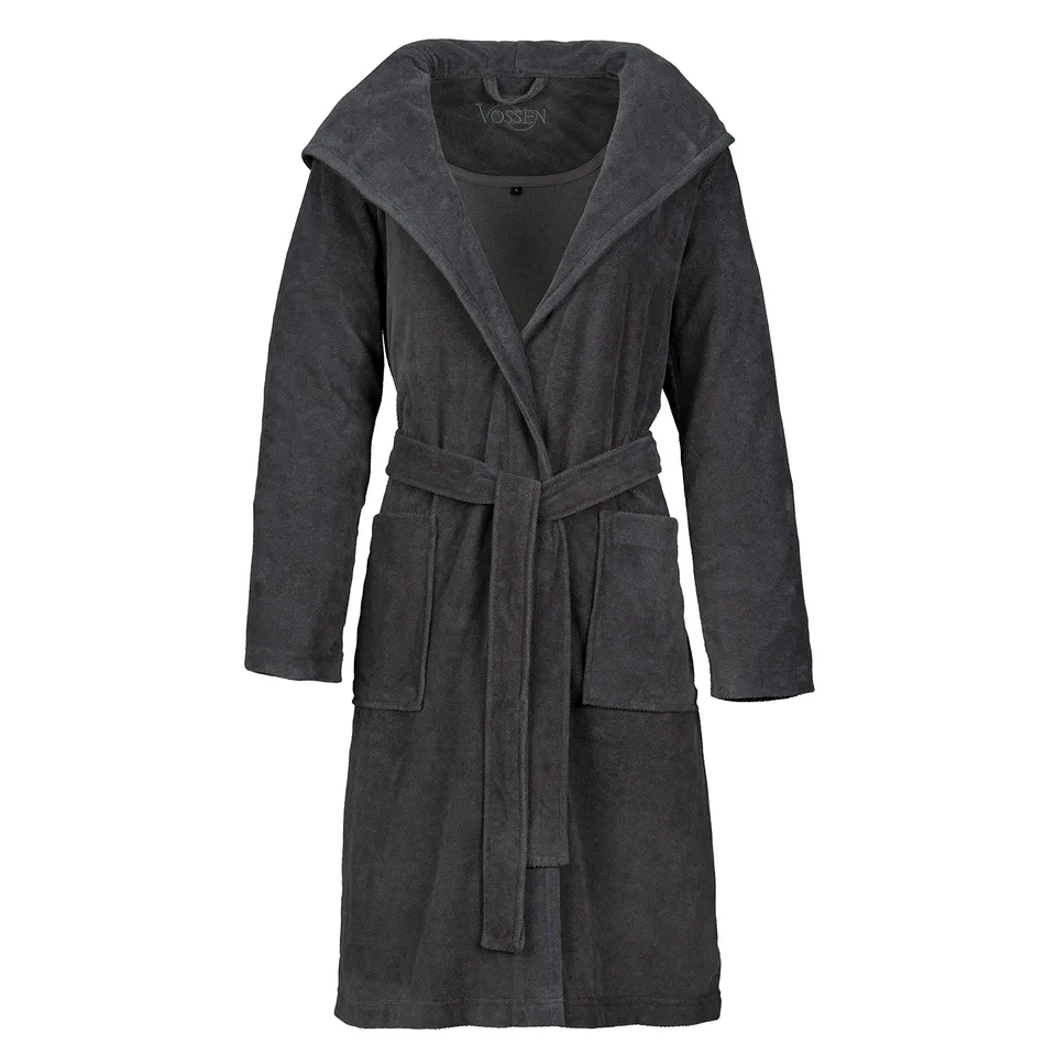vossen-damen-bademantel-gina-kapuzen-bademantel-graphit-gr-e-l-ca-100-cm-lang image 1