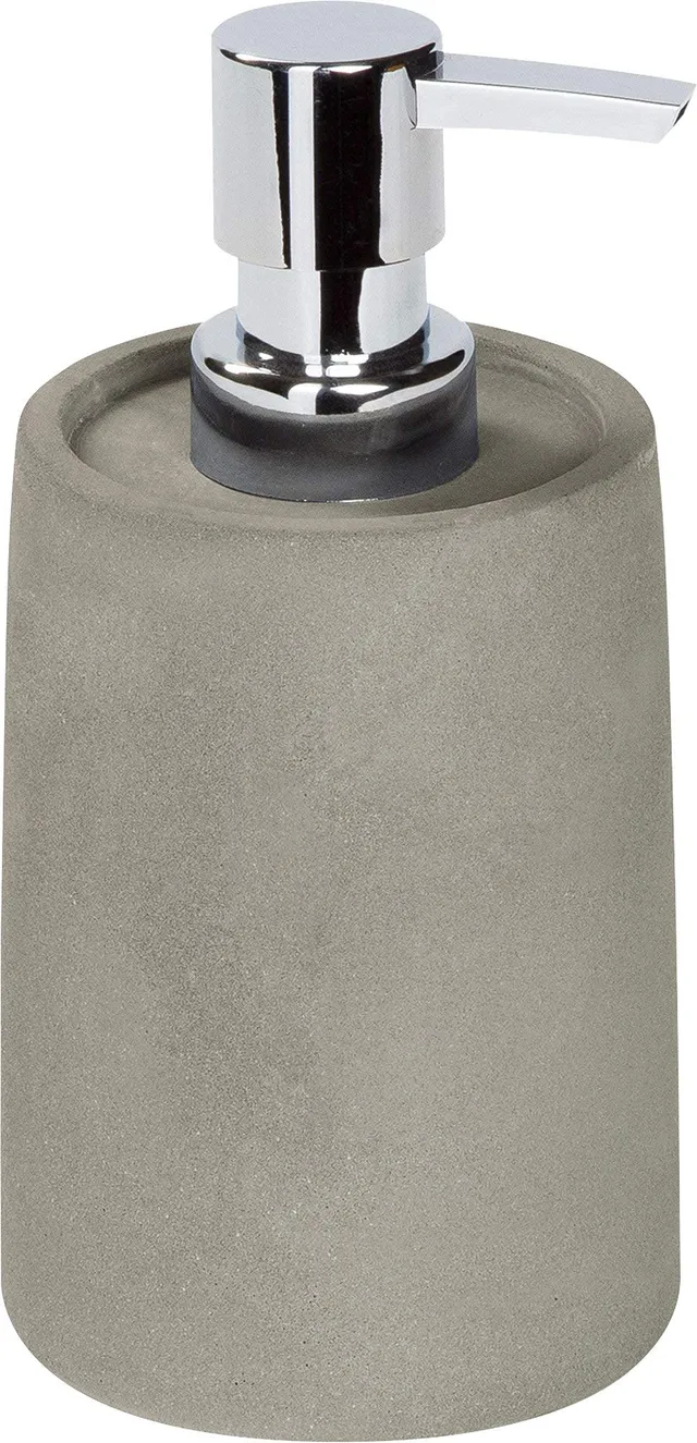m-ve-cement-44108-081-seifenspender-zement-in-grey-8-5-x-8-5-x-17-cm-mit-poliert image 1