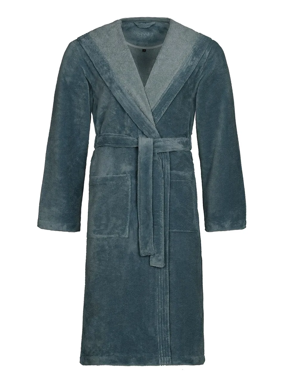 vossen-bademantel-lynn-cadet-blue-unisex-kapuzenmantel-290-g-m-wirkvelours-vegan image 1