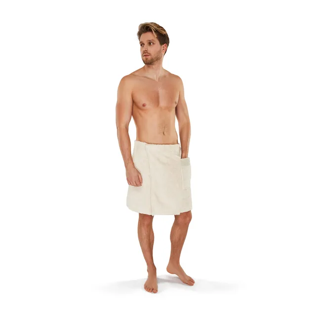 m-ve-wellness-bademantel-mit-kapuze-aus-naturbelassener-airspin-baumwolle image 1