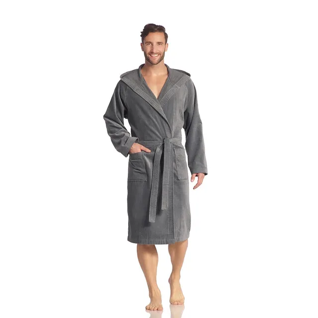 vossen-texas-bademantel-mit-kapuze-unisex-nachhaltig-produziert-in-sterreich image 1