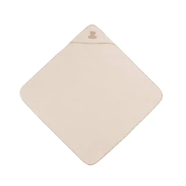 vossen-baby-kleinkind-teddy-kapuzentuch-lotus-100x100-cm-100-baumwolle-microcott image 1