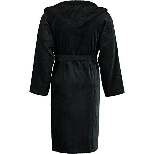 vossen-bademantel-texas-7900-unisex-kapuzenmantel-schwarz-size-xl image 6