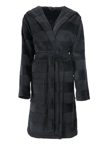vossen-bademantel-santiago-unisex-kapuzenmantel-aus-webfrottier-teilvelours-schw image 6