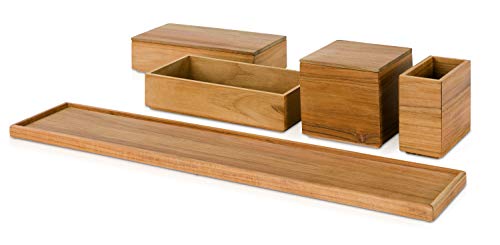 m-ve-teak-aufbewahrungsset-aus-holz-50-x-10-x-11-cm-warme-holzbadserie-mit-abger image 2