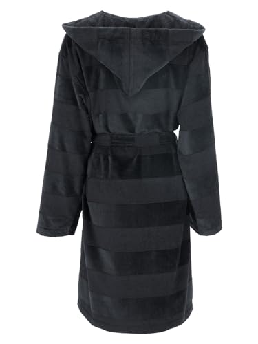 vossen-bademantel-santiago-unisex-kapuzenmantel-aus-webfrottier-teilvelours-schw image 7