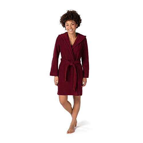 m-ve-homewear-kurzer-kapuzenbademantel-95-cm-100-baumwolle-unisex-1er-pack image 8