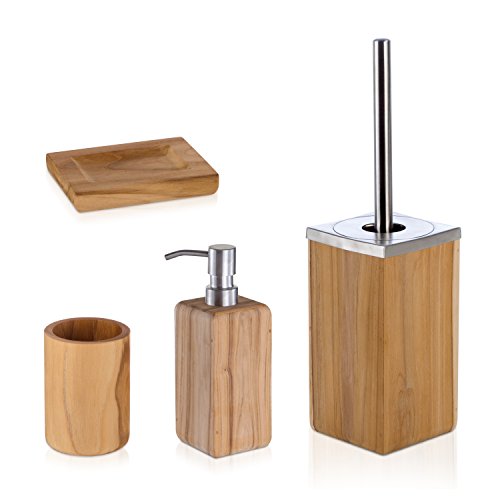 m-ve-teak-seifenschale-mit-wasserablauf-skandinavisches-design-teil-der-9-teilig image 5
