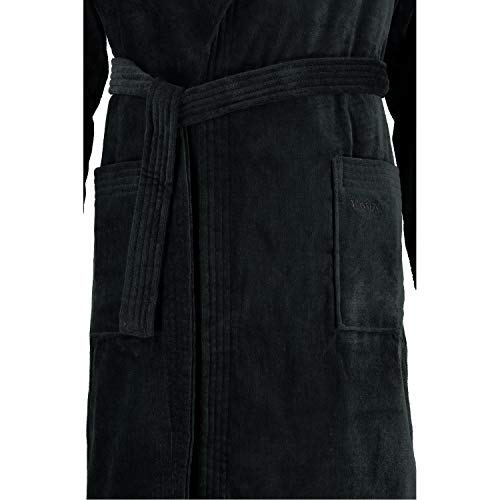 vossen-bademantel-texas-7900-unisex-kapuzenmantel-schwarz-size-xl image 7
