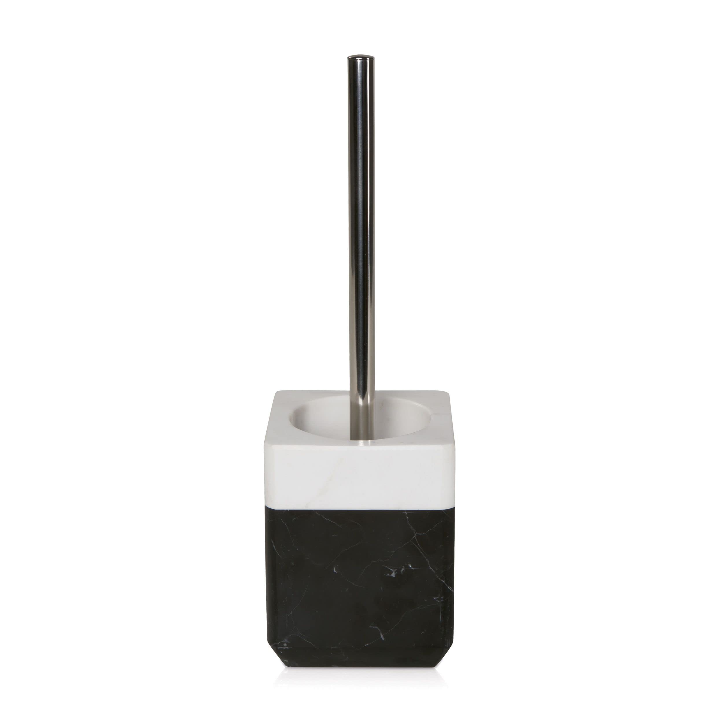 m-ve-black-white-toilettenb-rste-aus-echtem-marmor-metall-jedes-st-ck-ein-unikat image 1