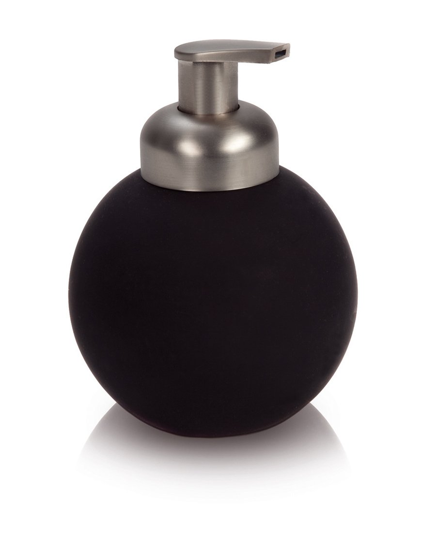 m-ve-new-orbit-seifenspender-kugelform-beschichtete-keramik-dunkelgrau-graphite- image 1