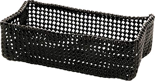 m-ve-tube-ablagekorb-30-x-15-x-9-cm-formbarer-kunststoff-metallkorb-black image 3