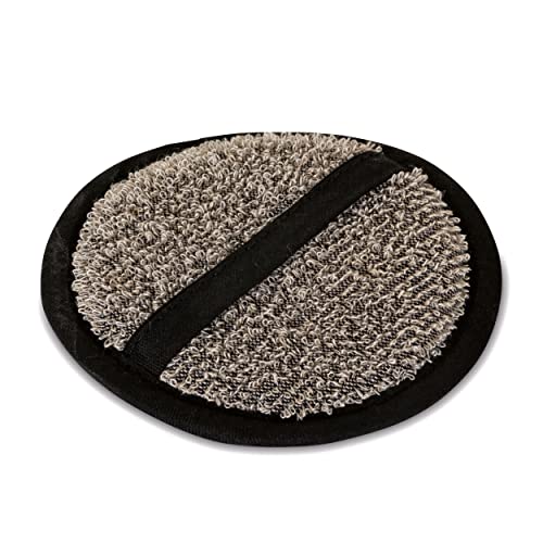m-ve-sauna-massage-schwamm-15-cm-60-leinen-40-baumwolle-nature-black image 3