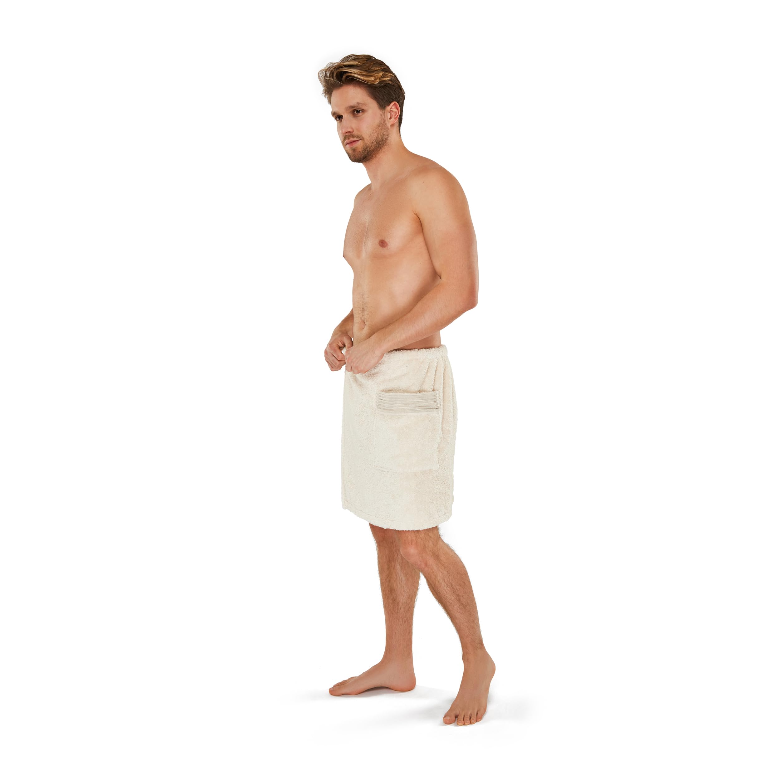 m-ve-wellness-bademantel-mit-kapuze-aus-naturbelassener-airspin-baumwolle image 2