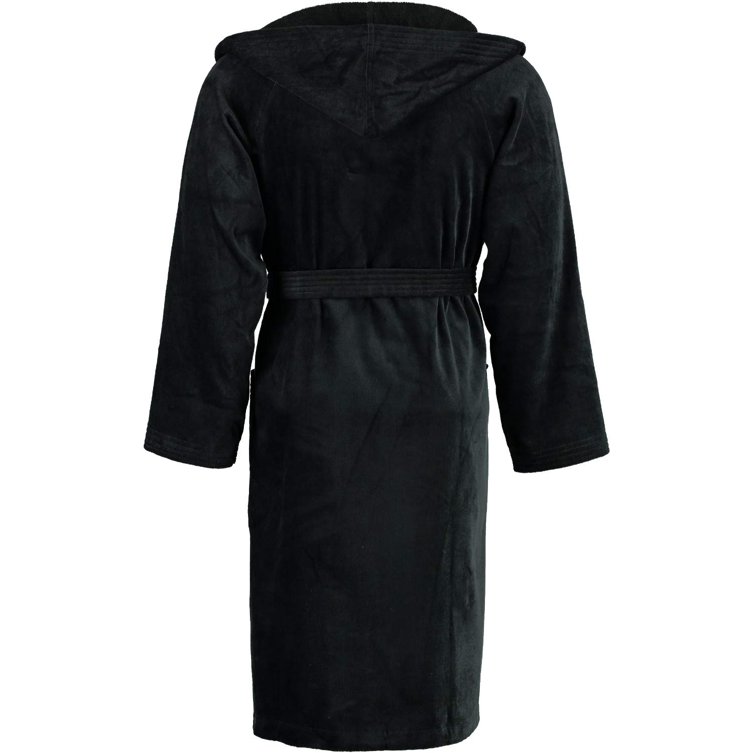 vossen-bademantel-texas-7900-unisex-kapuzenmantel-schwarz-size-xl image 2