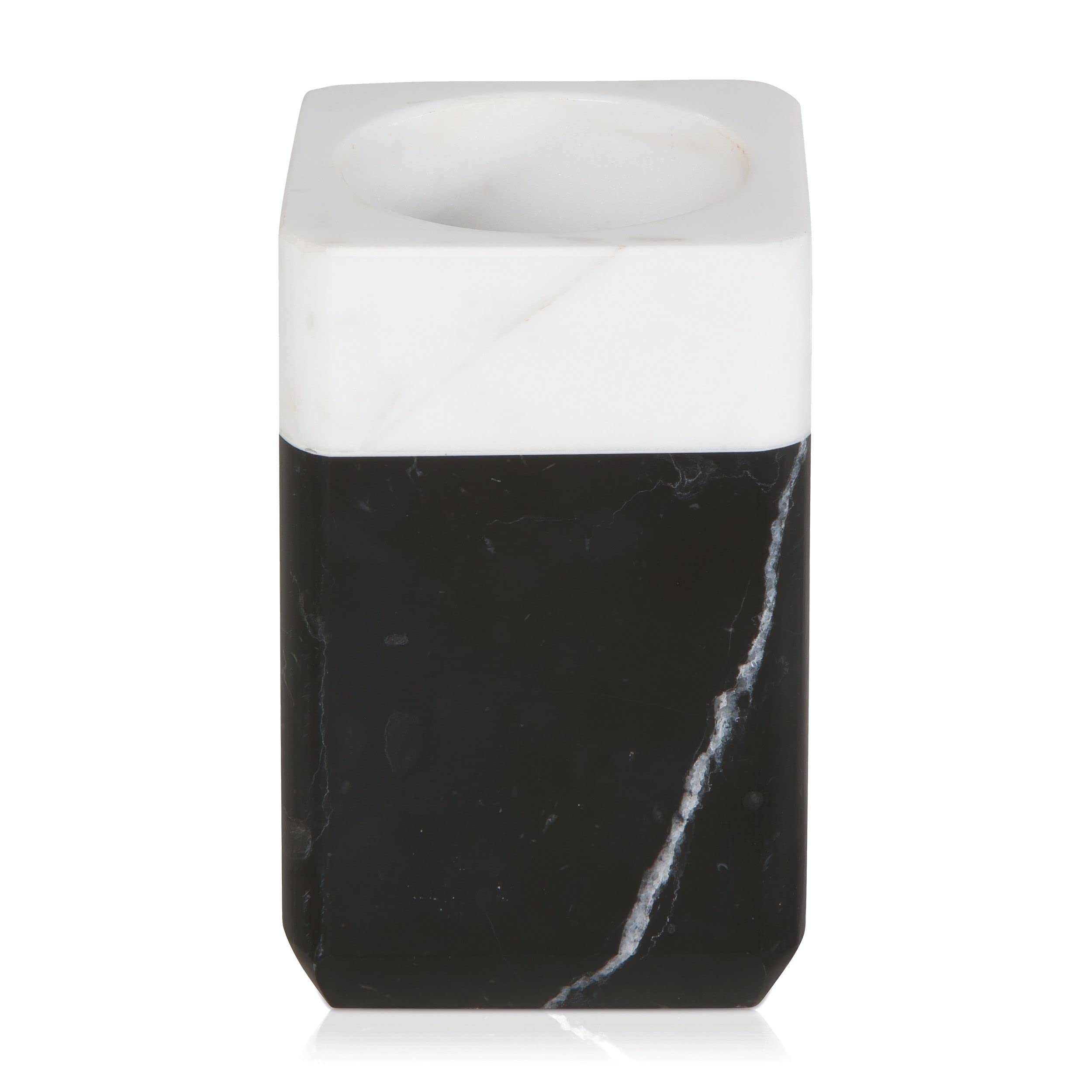 m-ve-black-white-zahnb-rstenhalter-aus-echtem-marmor-black-snow image 1