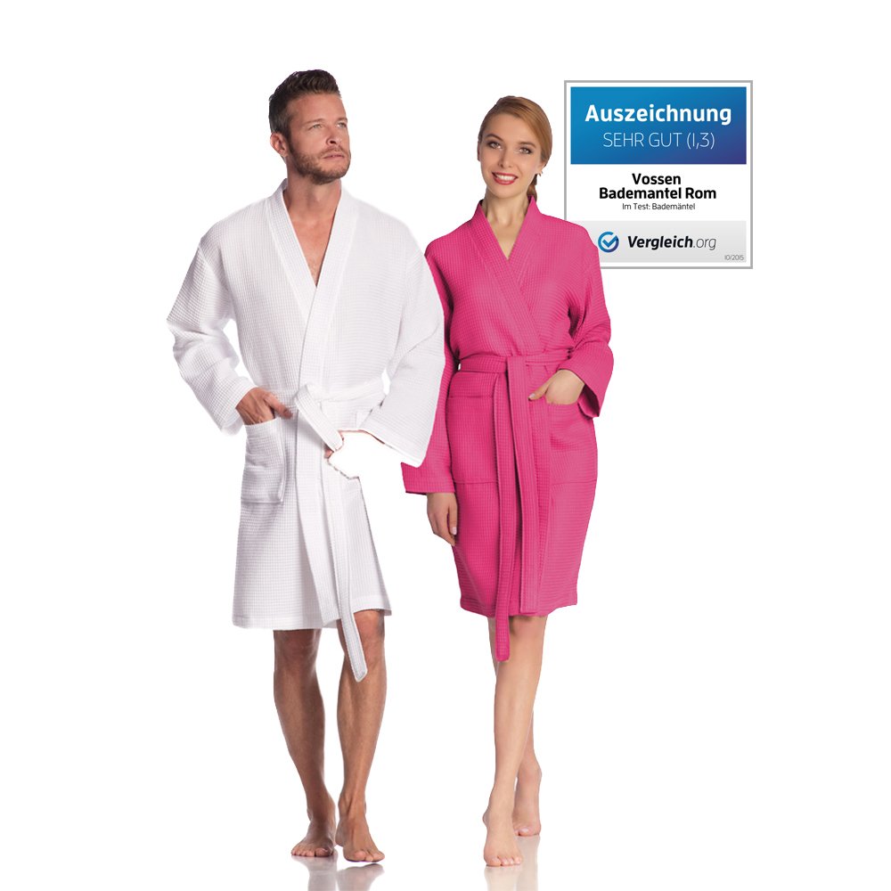 vossen-bademantel-rom-damen-herren-weicher-frottierbademantel image 6