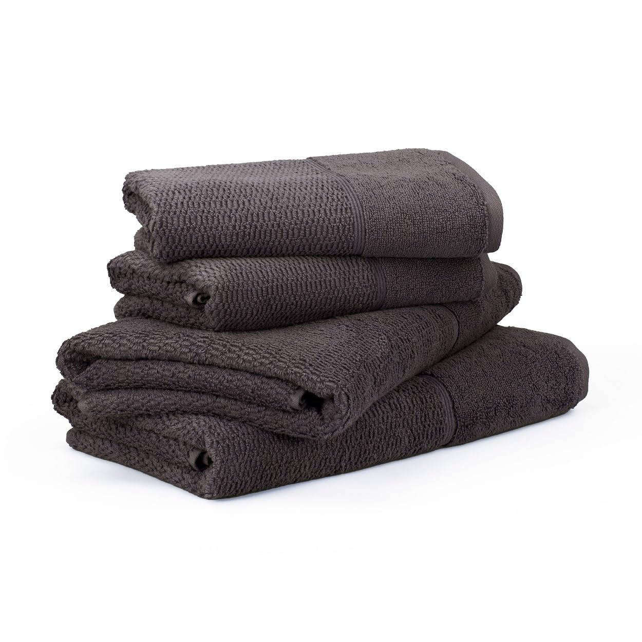 m-ve-for-frottana-handtuchset-pearl-4-teilig-graphite-2x-handtuch-50x100-cm-2x-d image 1