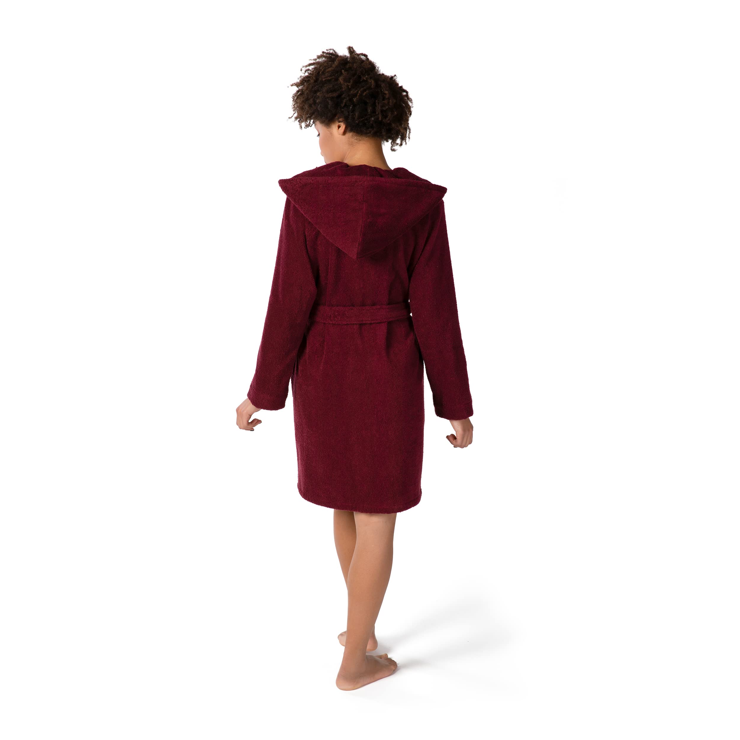 m-ve-homewear-kurzer-kapuzenbademantel-95-cm-100-baumwolle-unisex-1er-pack image 2