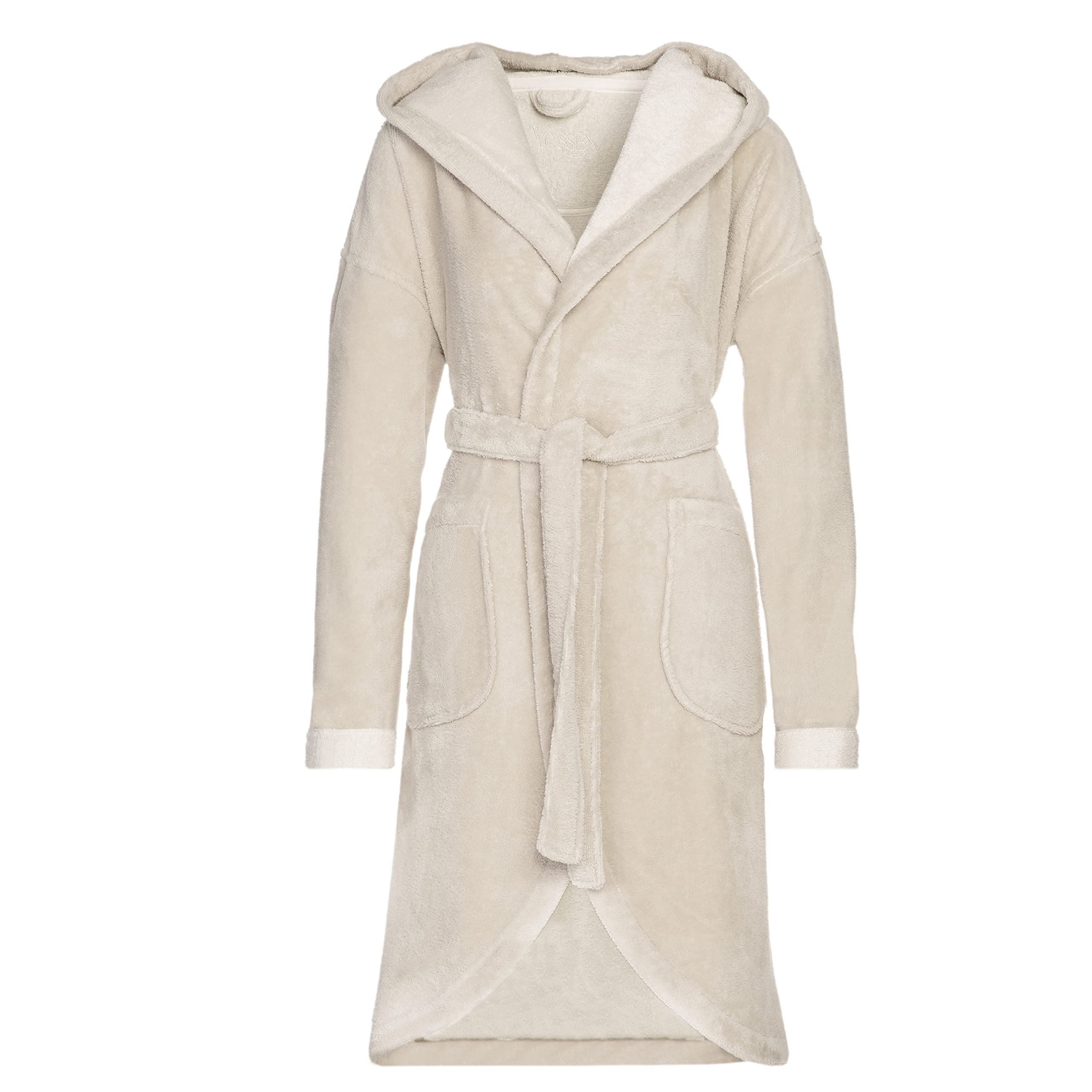 vossen-damen-bademantel-palermo-mit-kapuze-45-polyester-35-viskose-20-baumwolle image 1