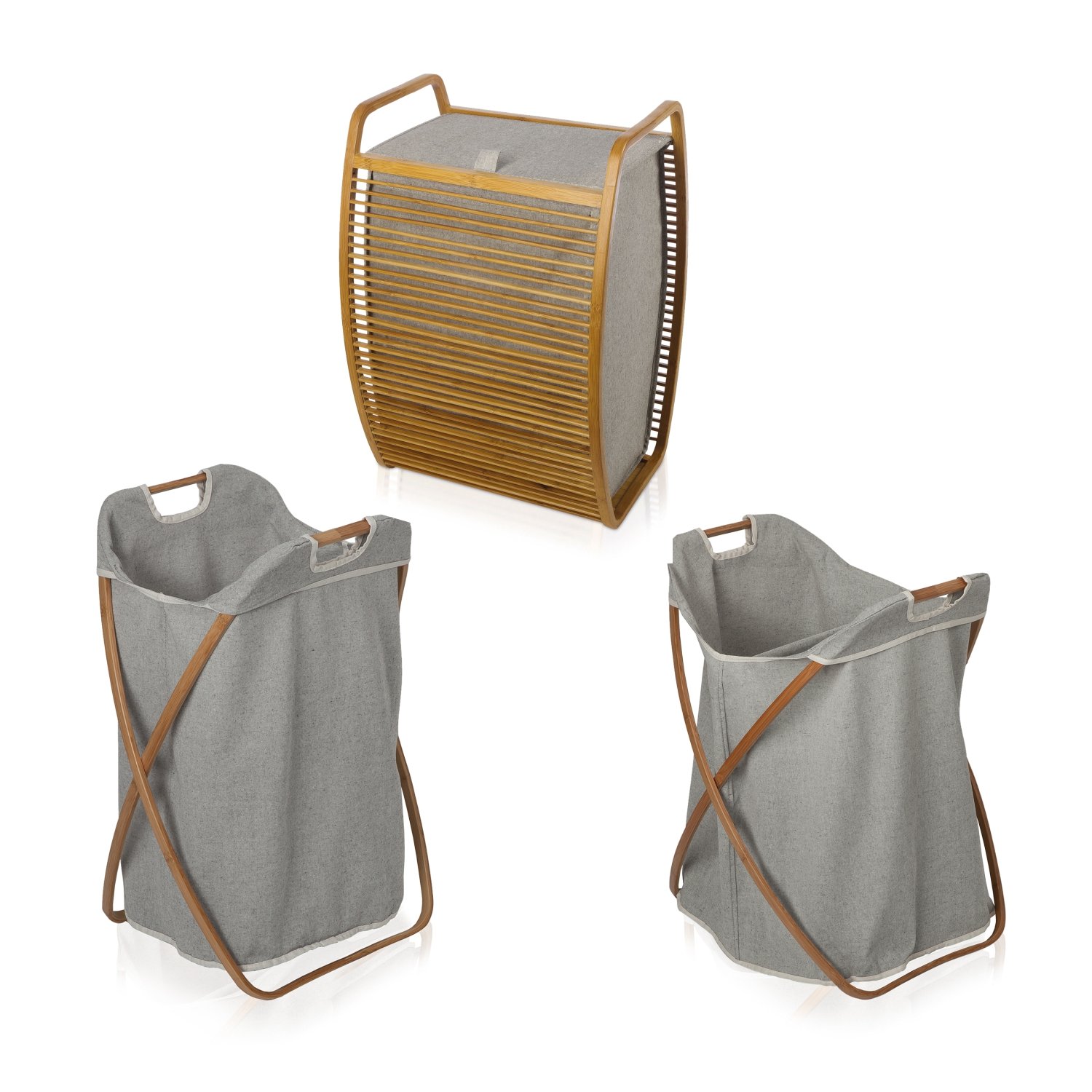 m-ve-bamboo-luxe-w-schekorb-dark-grey-bambusrahmen-mit-canvas image 2
