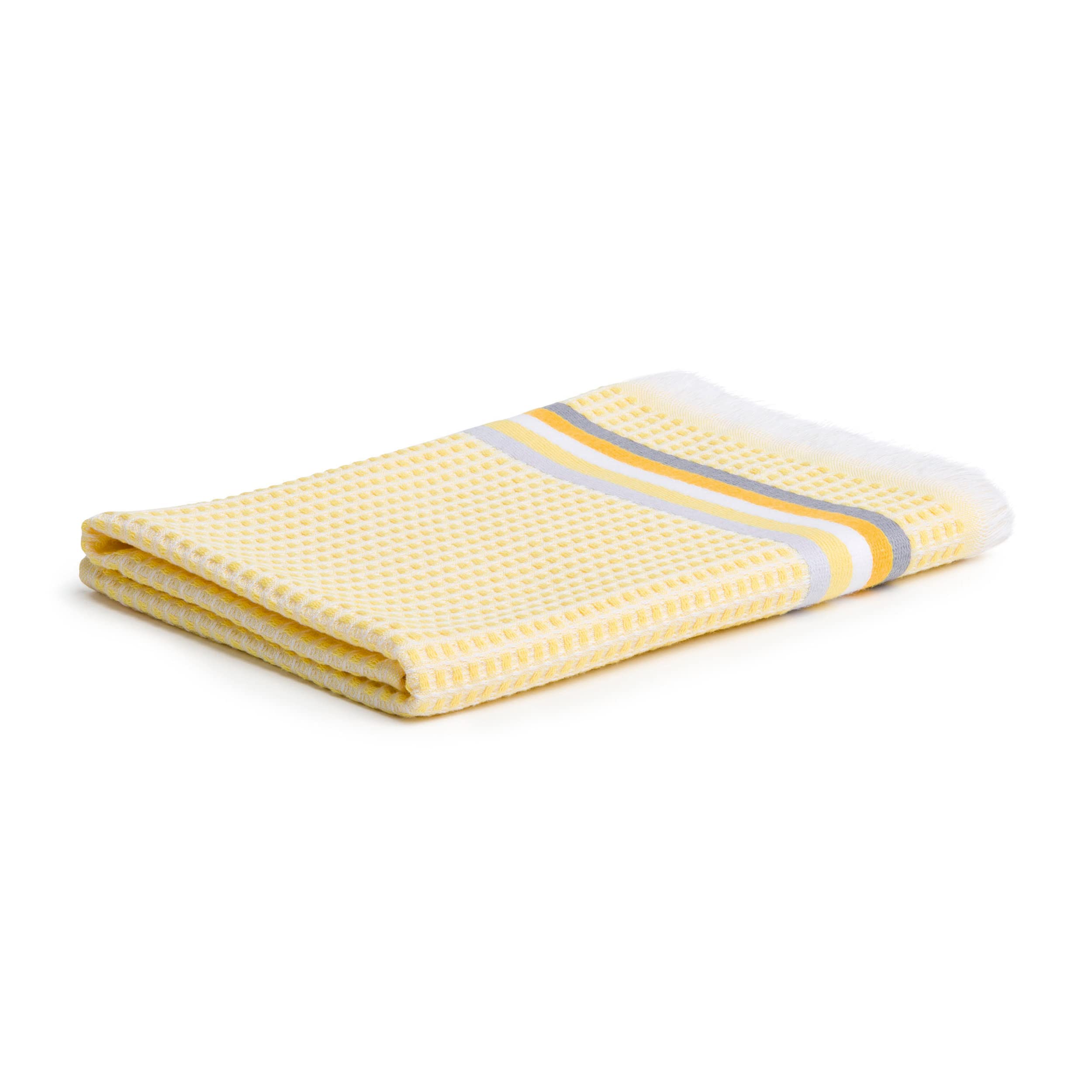 m-ve-summer-piqu-e-handtuch-50-x-100-cm-100-baumwolle-snow-yellow image 1
