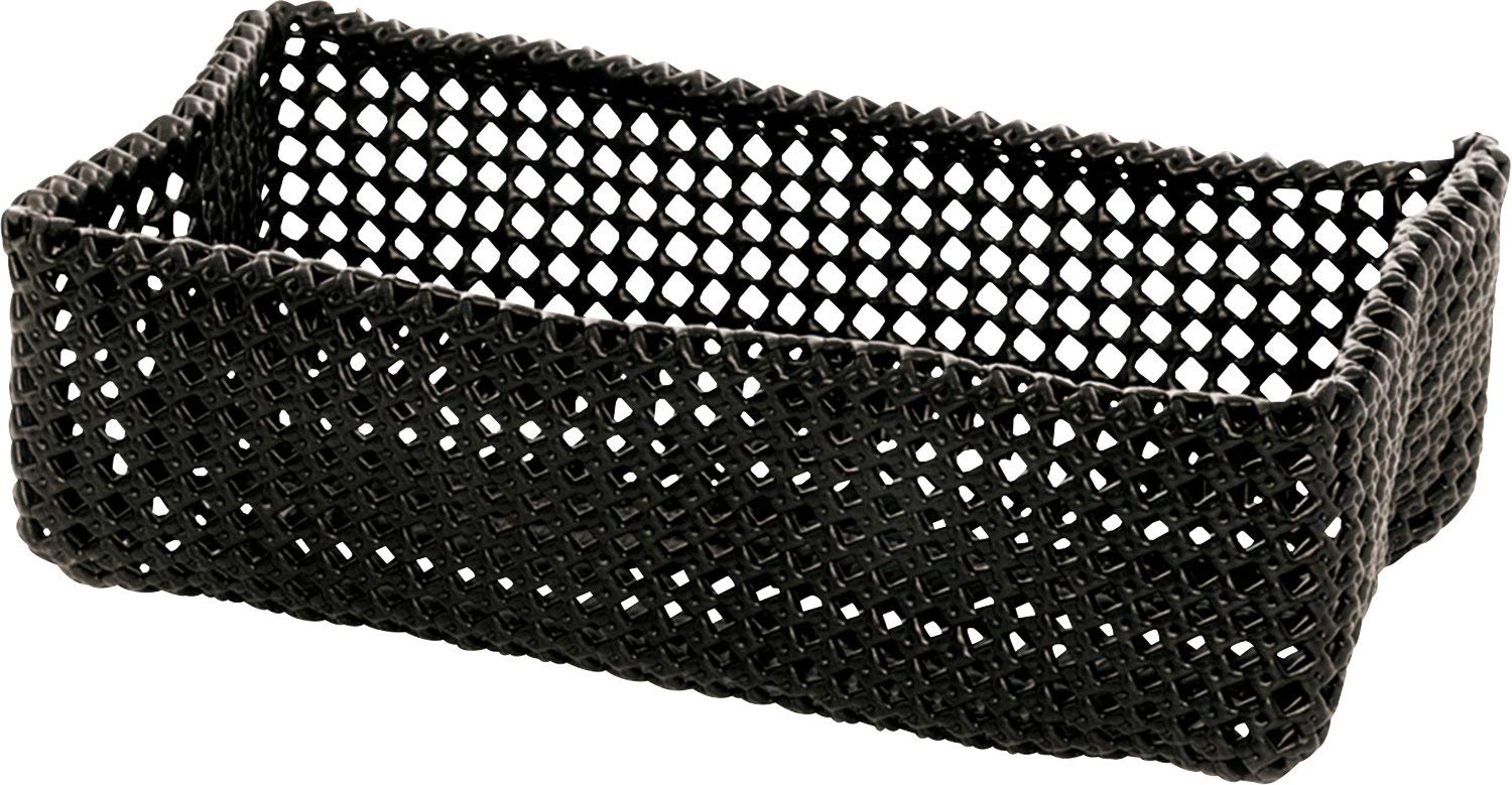 m-ve-tube-ablagekorb-30-x-15-x-9-cm-formbarer-kunststoff-metallkorb-black image 1