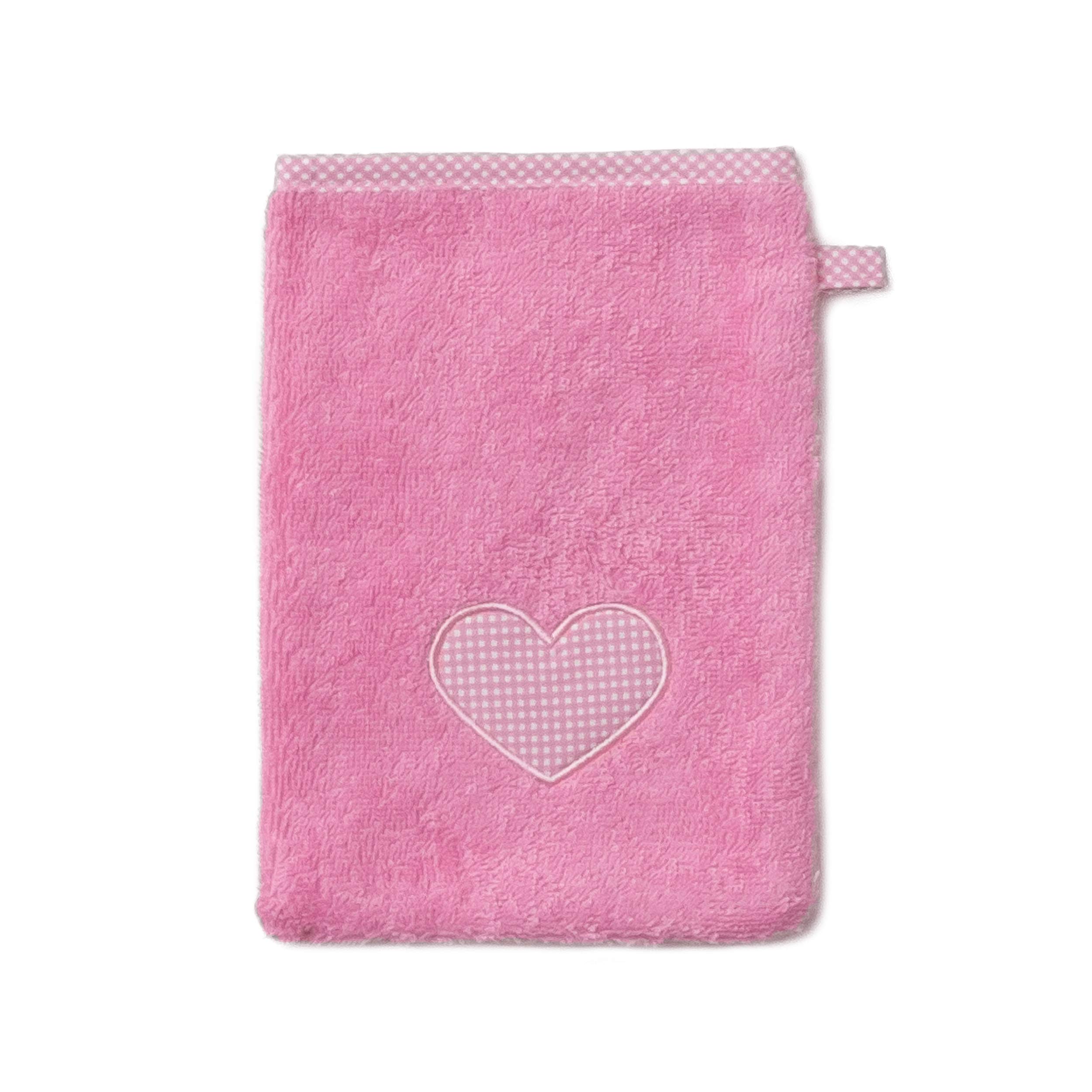 m-ve-hearts-waschhandschuh-15-x-20-cm-100-baumwolle-flamingo image 1