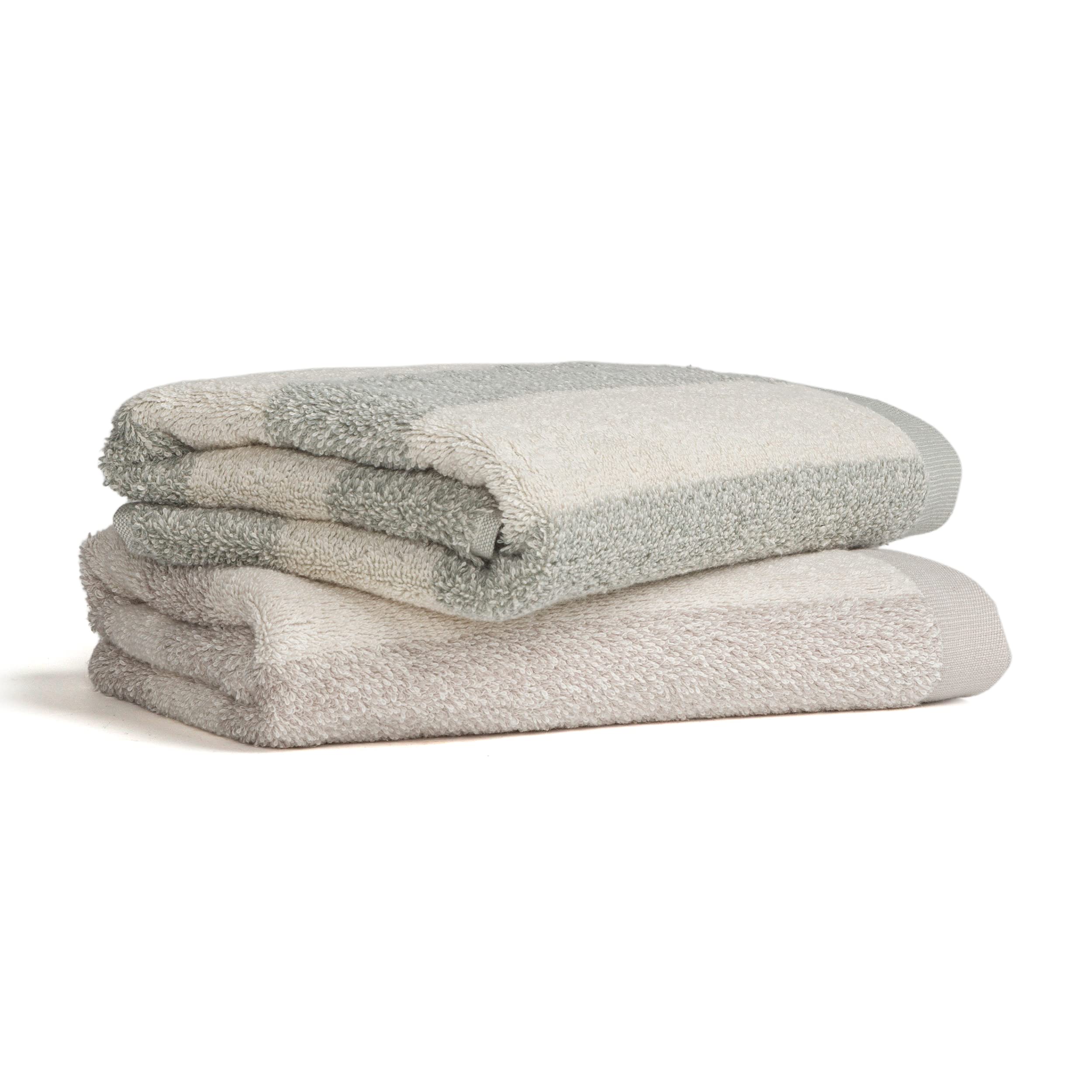 m-ve-timeless-blockstreifen-handtuch-50-x-100-cm-100-baumwolle-nature-tea image 3