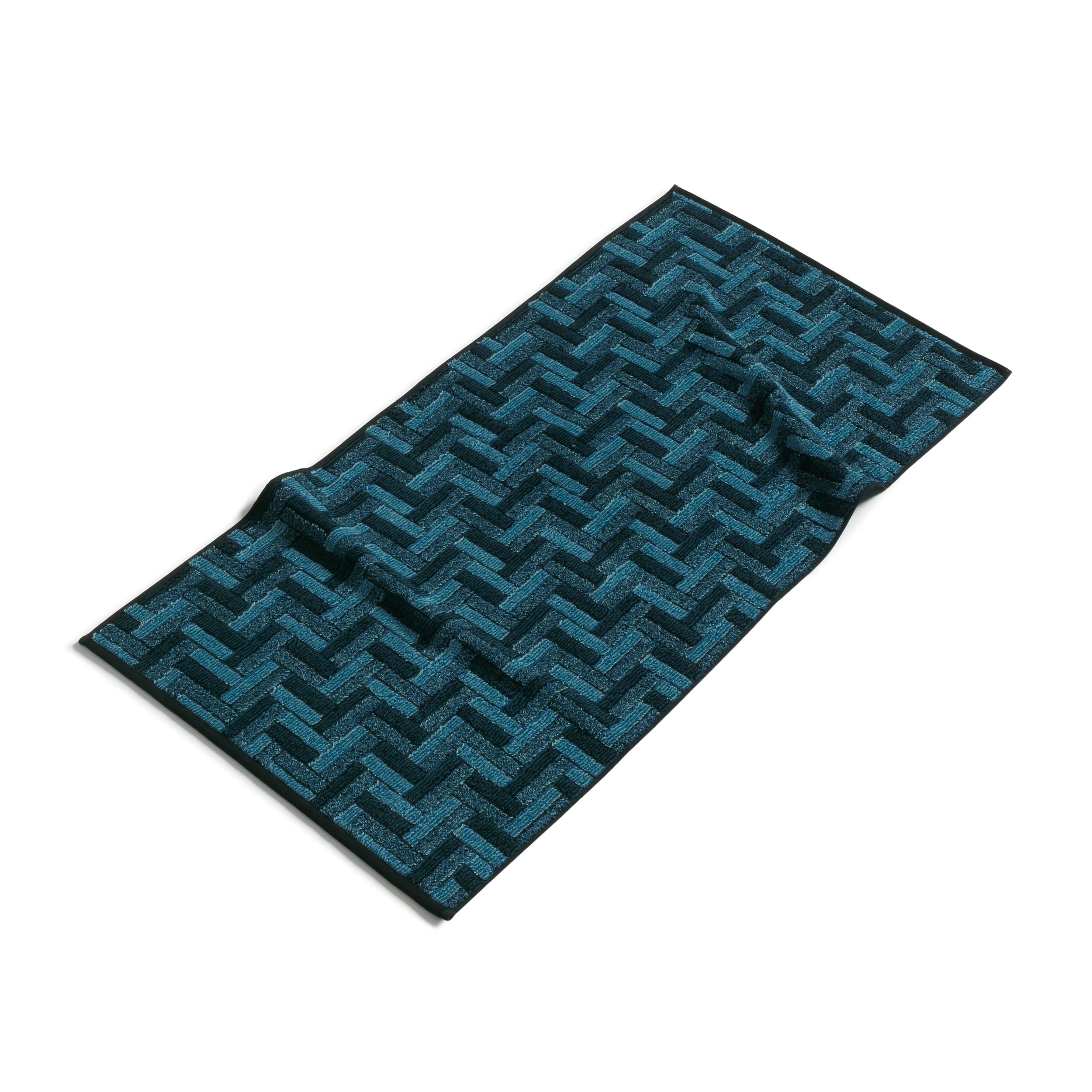 m-ve-tide-tiles-handtuch-50-x-100-cm-100-baumwolle-deep-lake-turquoise image 2