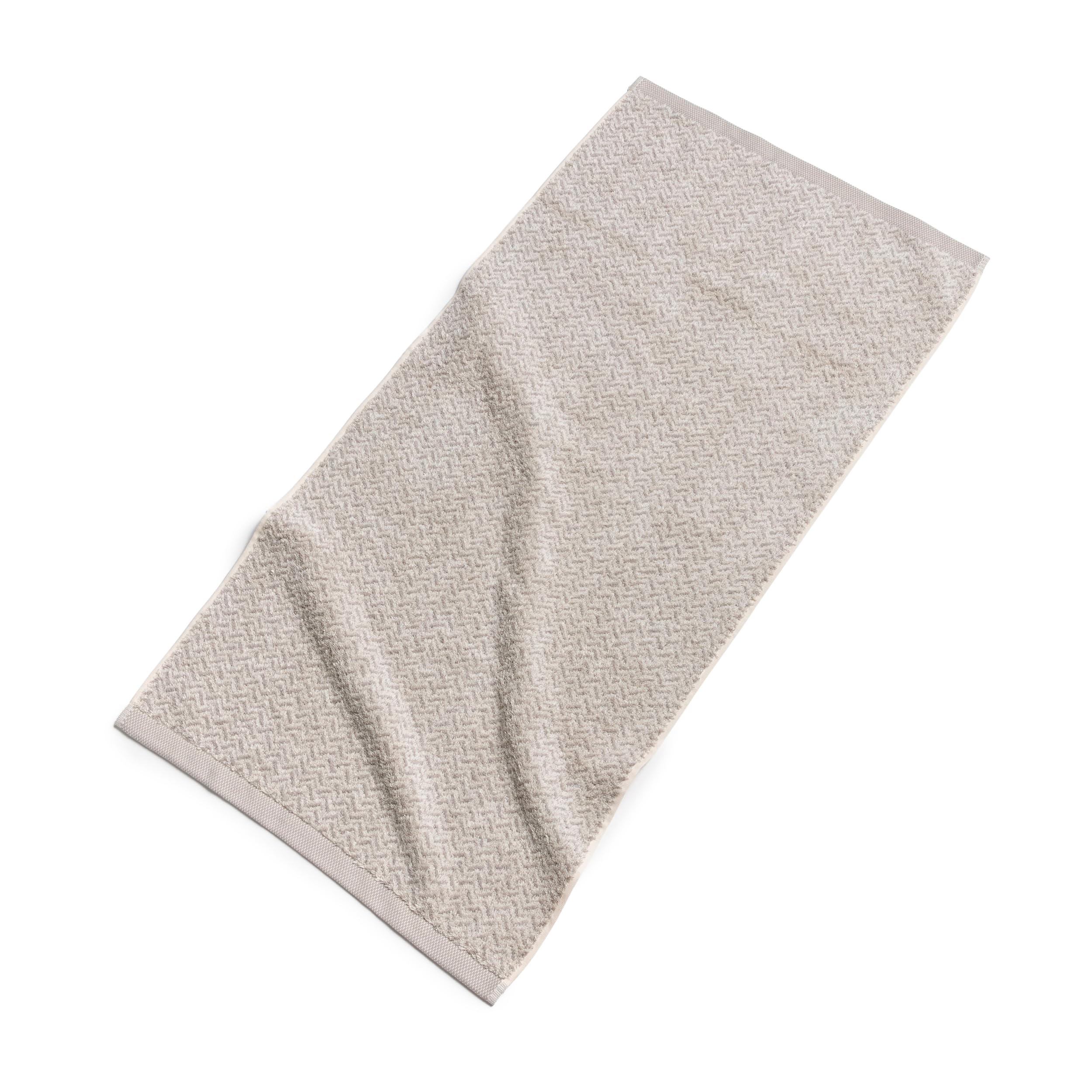m-ve-brooklyn-handtuch-50-x-100-cm-fischgrat-boucl-baumwolle-viskose-leinen-natu image 2