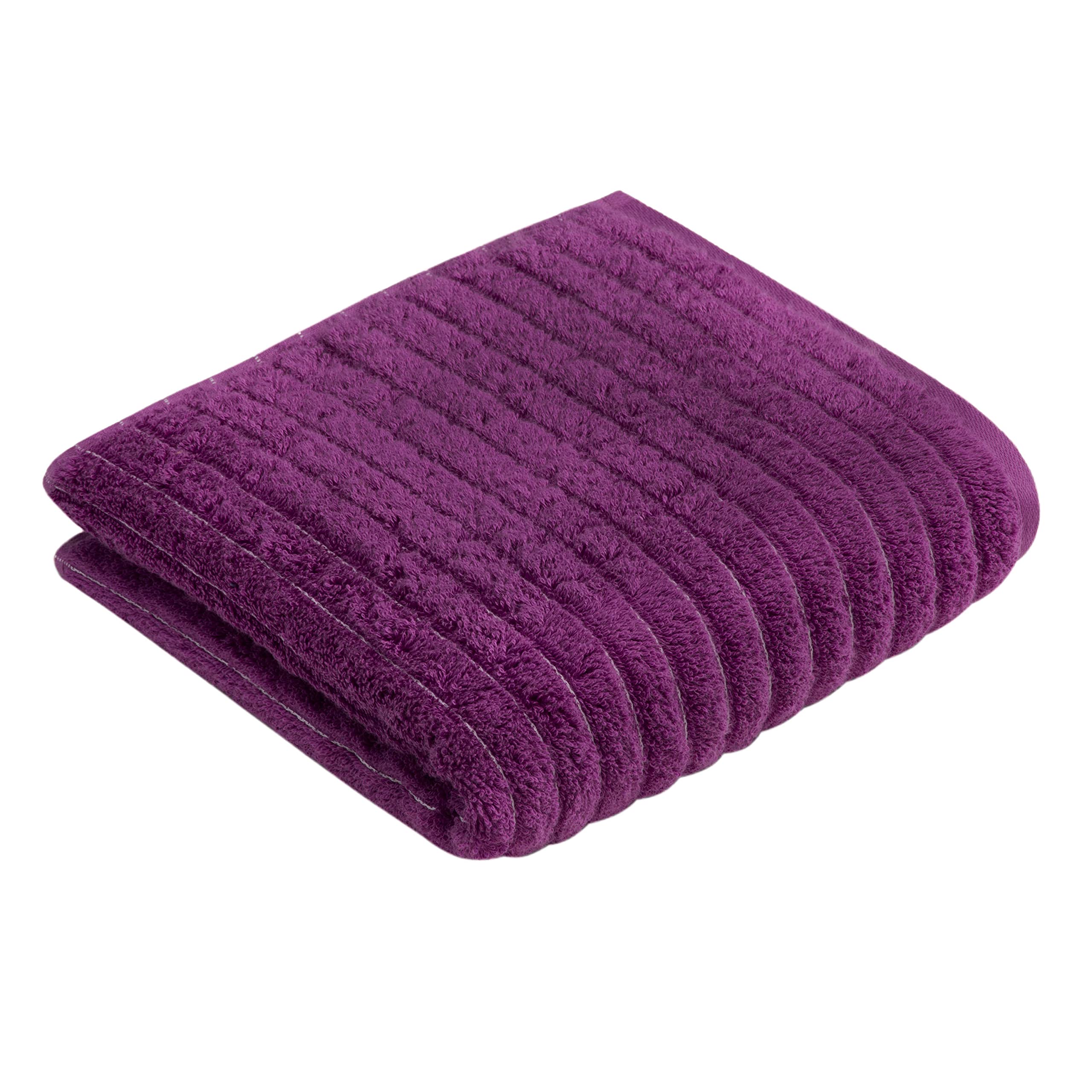 vossen-flamenco-handtuch-50-x-100-cm-purple-wellenstruktur-vegane-supersoft-baum image 1