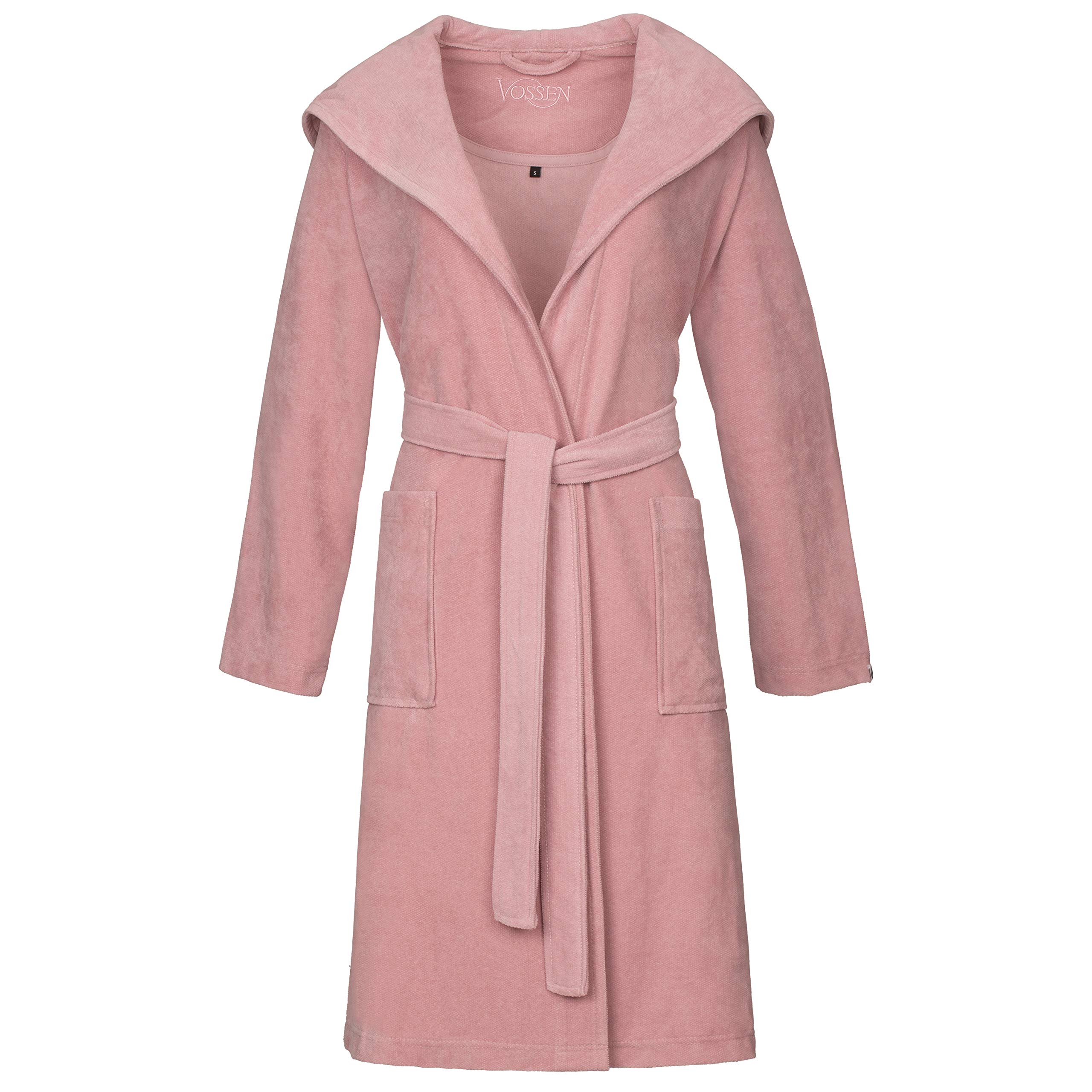 vossen-damen-bademantel-gina-kapuzen-bademantel-graphit-gr-e-l-ca-100-cm-lang image 4