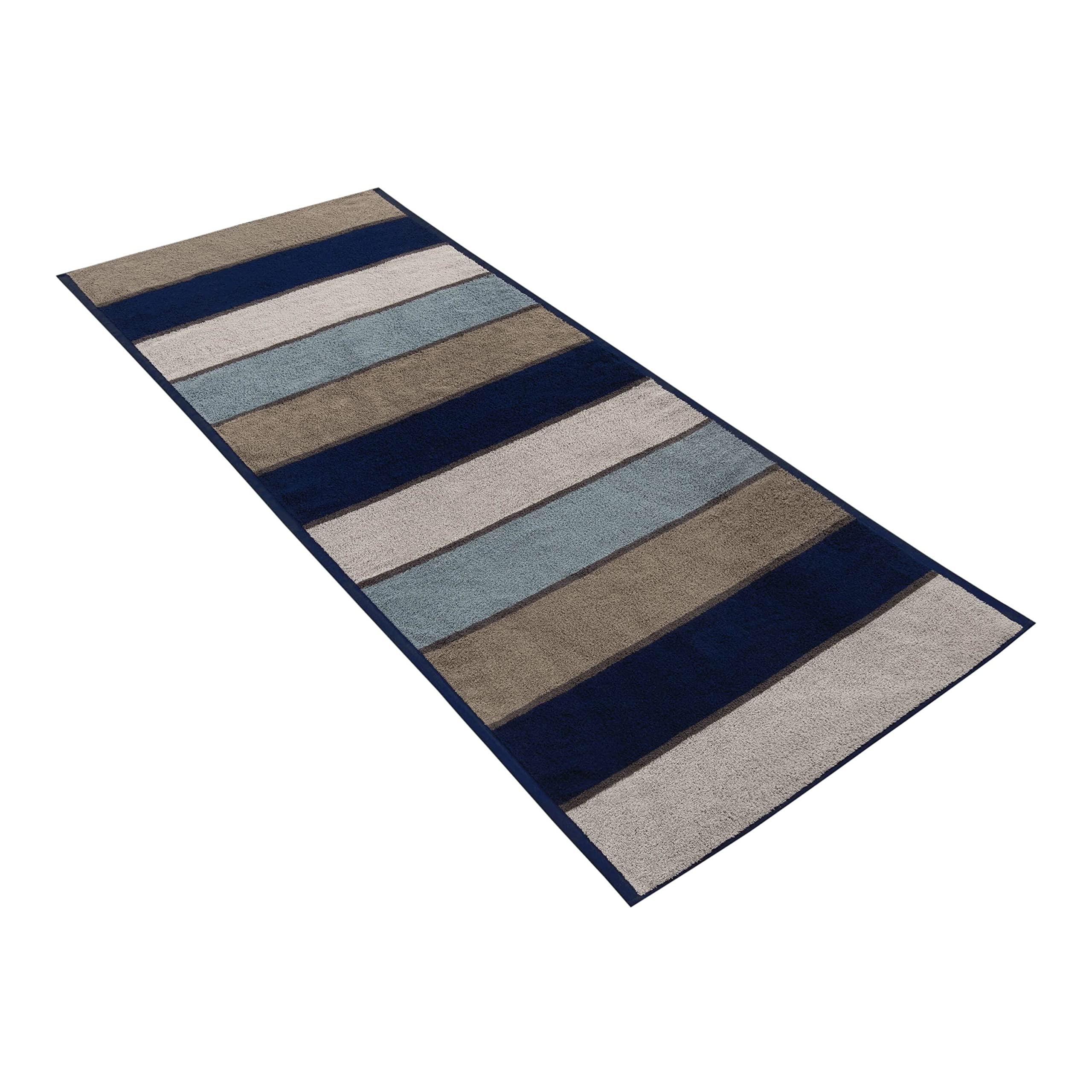 vossen-saunatuch-amigo-blue-80-x-200-cm-jacquard-blockstreifen-100-baumwolle-med image 1