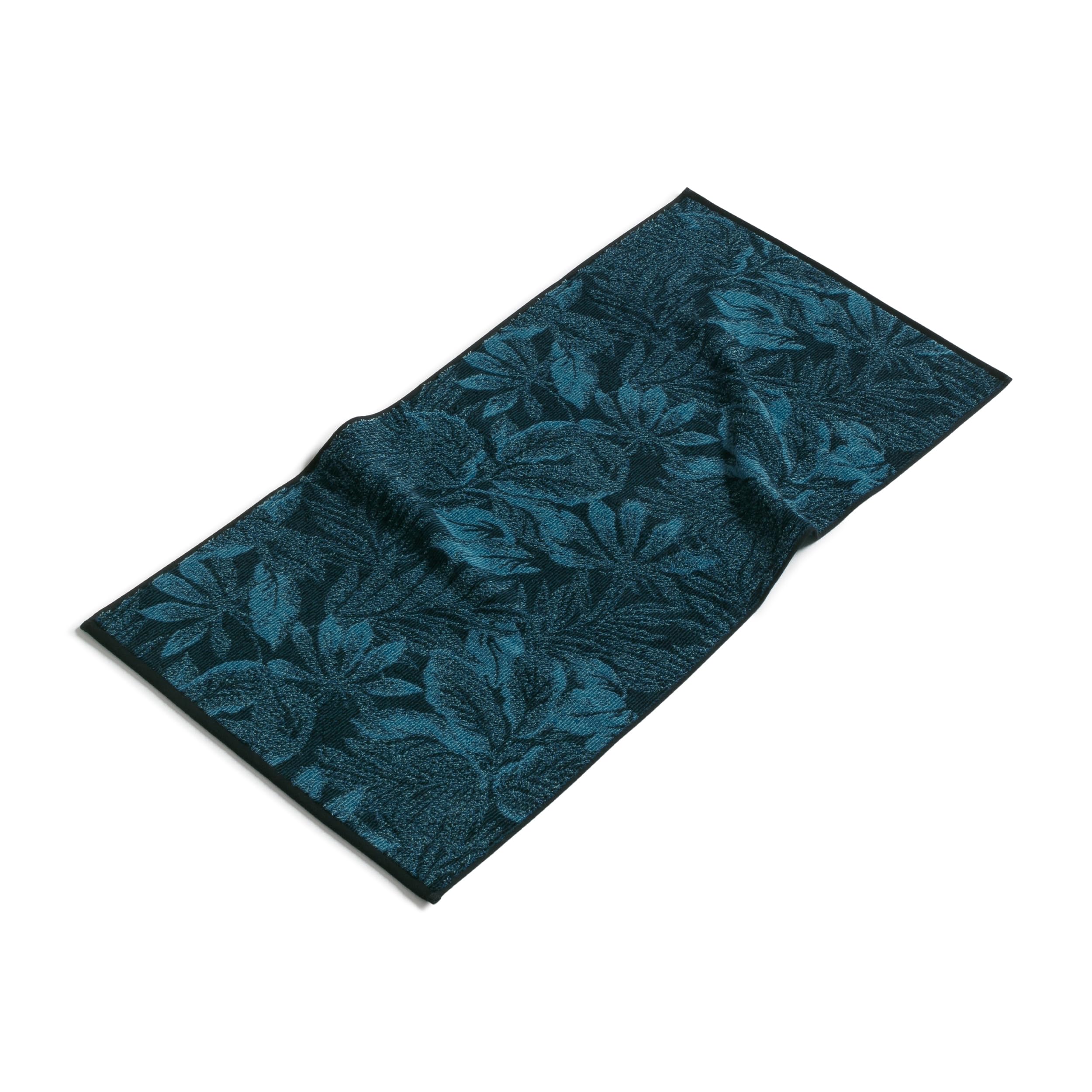 m-ve-tide-leaves-duschtuch-67-x-140-cm-100-baumwolle-deep-lake-turquoise image 2