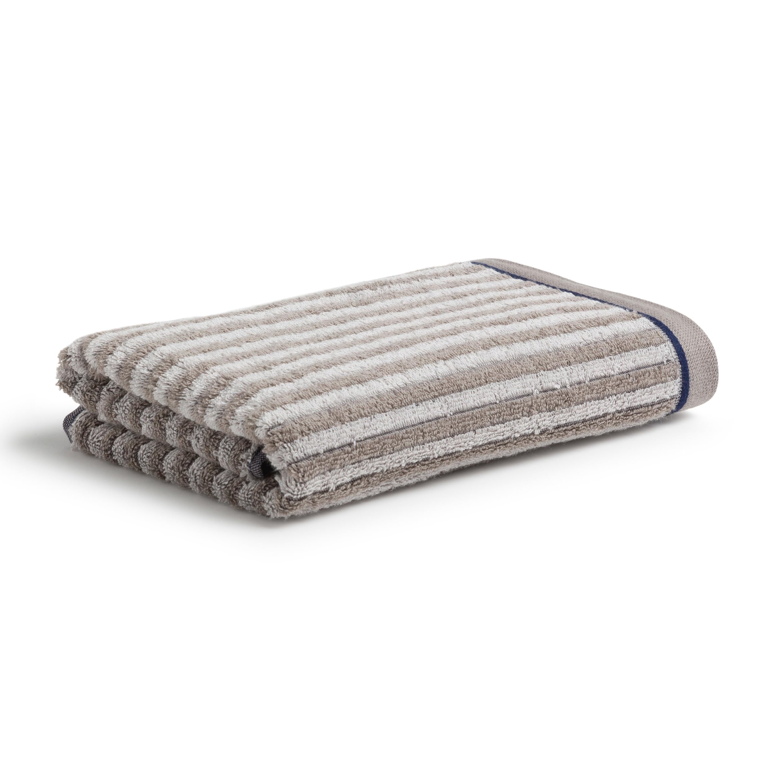 m-ve-geometric-shapes-stripes-handtuch-50-x-100-cm-ginger-100-baumwolle-mit-jacq image 1
