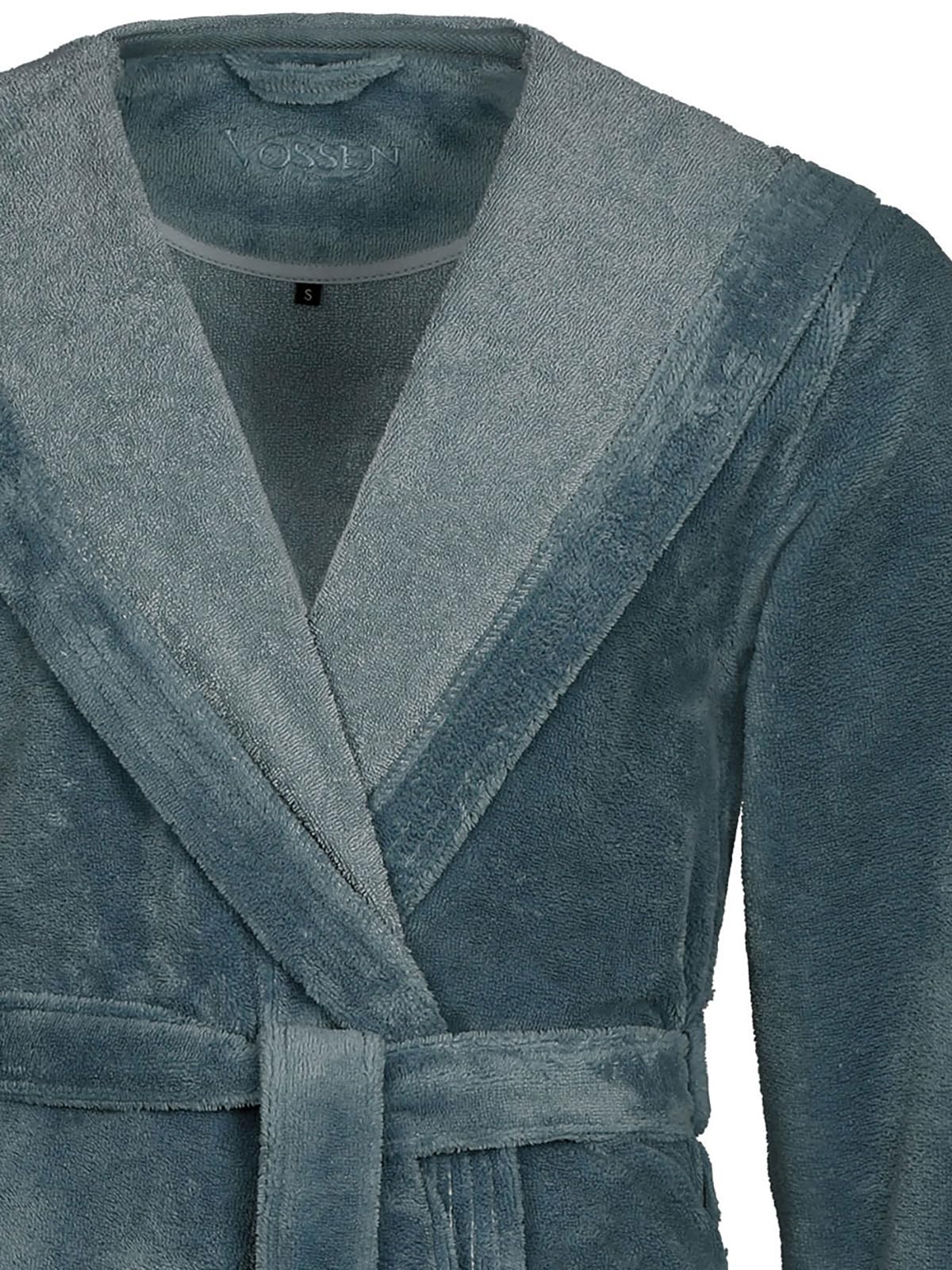 vossen-bademantel-lynn-cadet-blue-unisex-kapuzenmantel-290-g-m-wirkvelours-vegan image 2