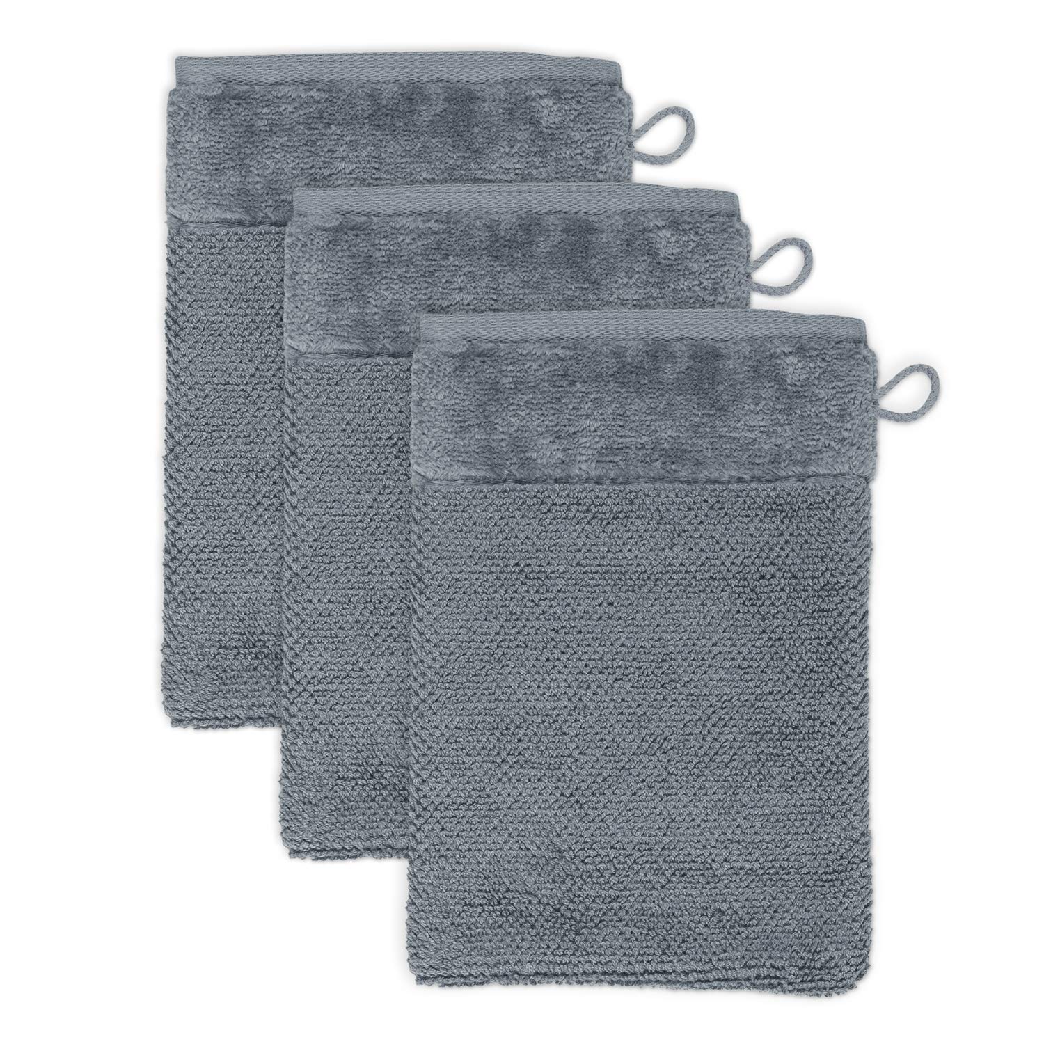 m-ve-bamboo-luxe-waschhandschuh-3er-set-15-x-20-cm-black-60-baumwolle-40-bambus- image 7