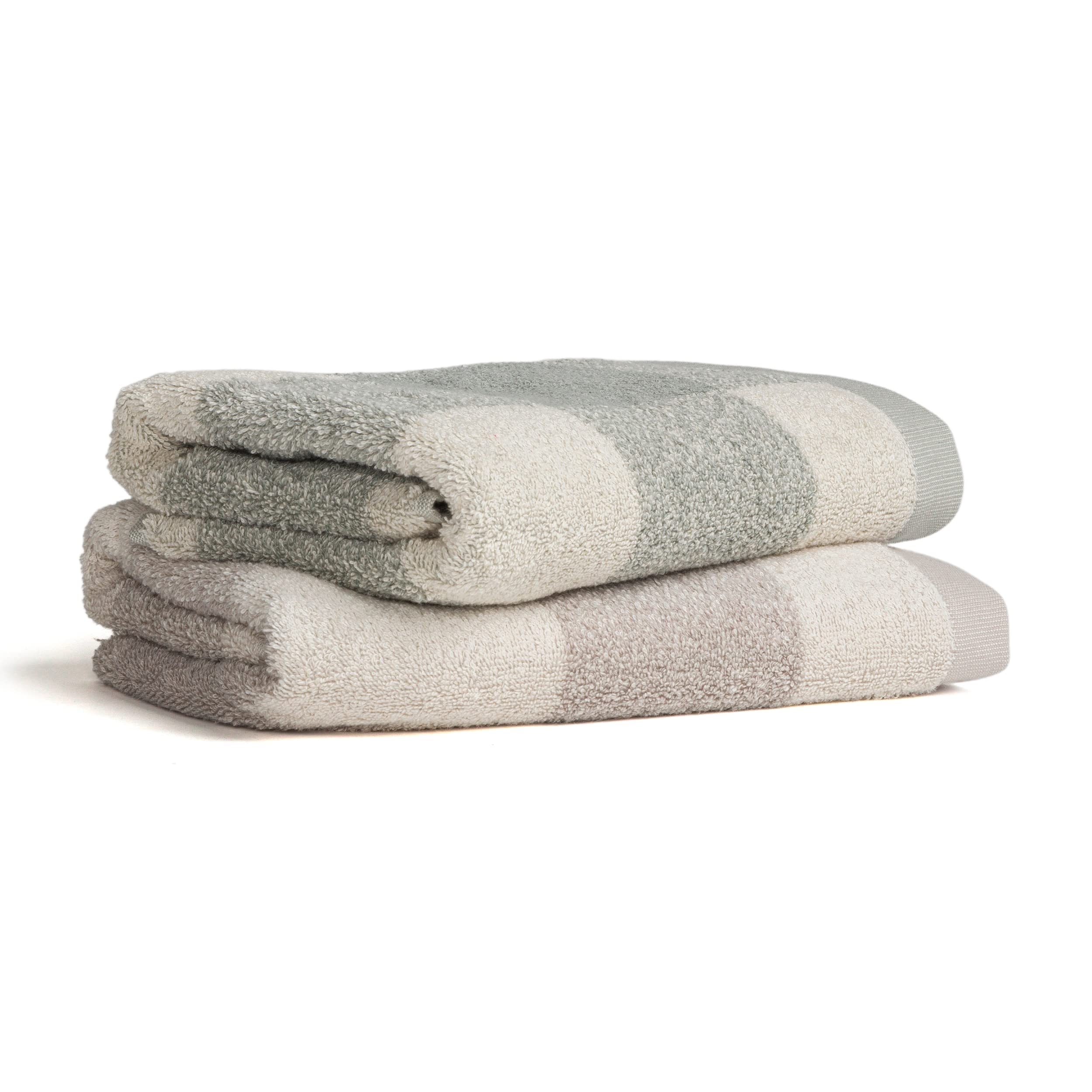 m-ve-timeless-blockkaro-handtuch-50-x-100-cm-100-baumwolle-jacquard-nature-cashm image 3