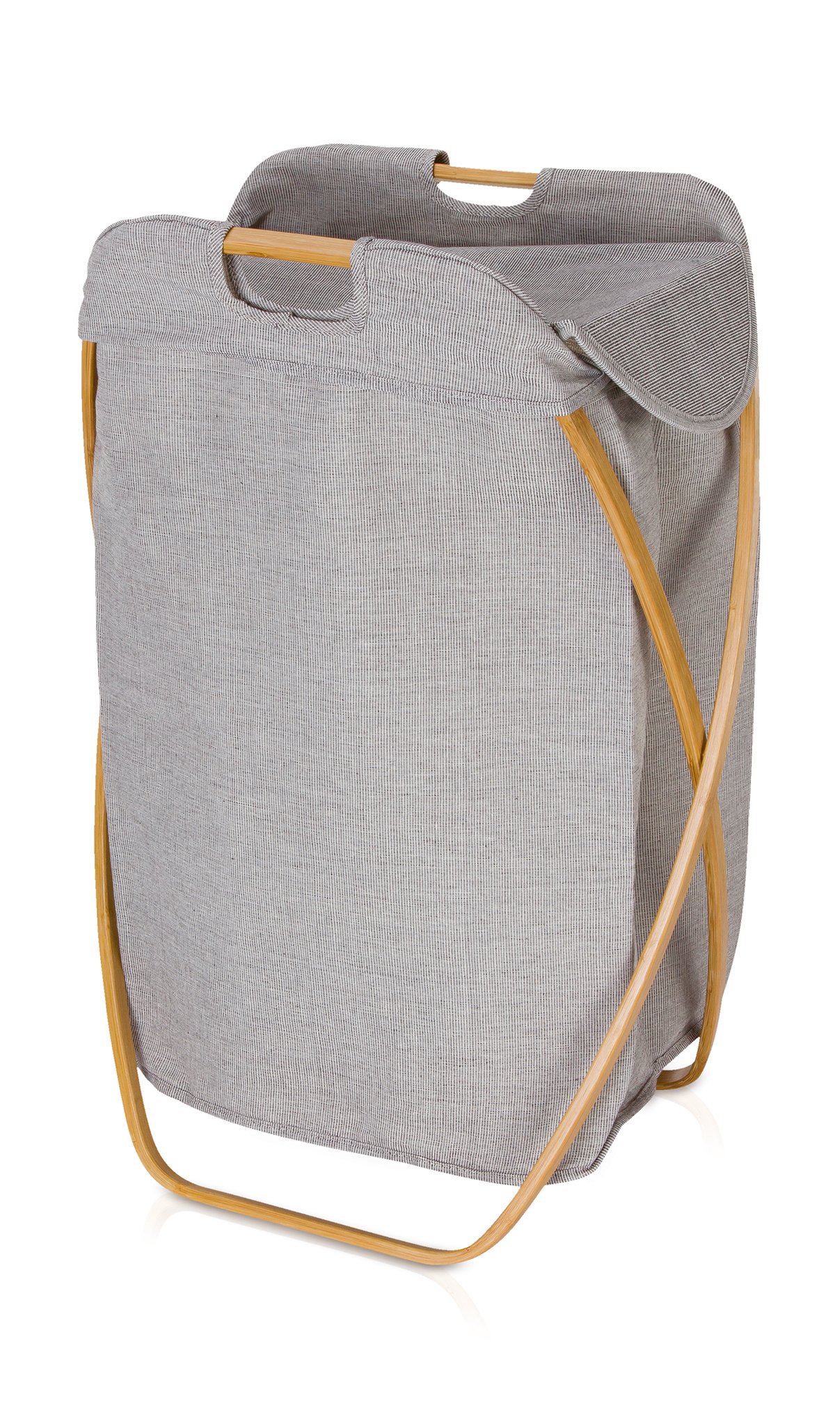 m-ve-bamboo-w-schekorb-grau-melange-39-x-46-x-66-cm-faltbarer-aufbewahrungskorb- image 1